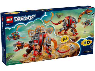 LEGO set 71514 Dino Jet Box Back