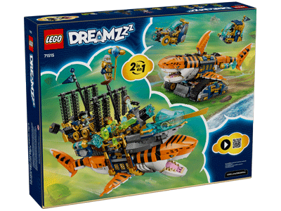 LEGO set 71515 Tiger Shark Tank Box Back
