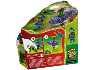 LEGO set 71849 Nya vs. Mutation Monster Spinner Box Back