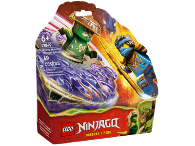LEGO set 71849 Nya vs. Mutation Monster Spinner Box Front