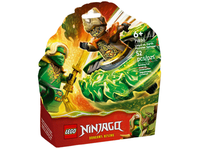 LEGO set 71850 Lloyd vs. Earth Monster Spinner Box Front