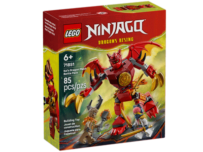 LEGO set 71851 Kai's Dragon Mech Battle Pack Box Front