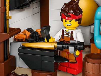 LEGO set 71858 Four Weapons Blacksmith 15th Anniversary