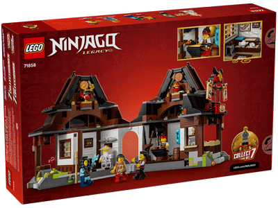 LEGO set 71858 Four Weapons Blacksmith 15th Anniversary Box Back