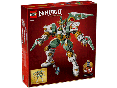 LEGO set 71860 Lloyd's Titan Mech 15th Anniversary Box Back