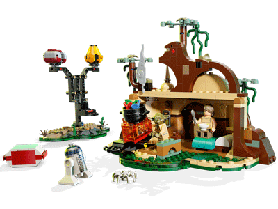 LEGO set 75422 SMART Play: Yoda's Hut and Jedi Training