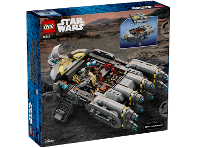 LEGO set 75445 Anzellan Starship Box Back