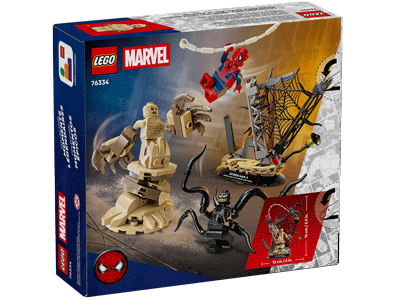 LEGO set 76334 Epic Battle: Spider-Man vs. Sandman Box Back