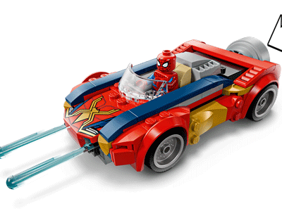 LEGO set 76336 Spider-Man Car vs. Venomized Wolverine