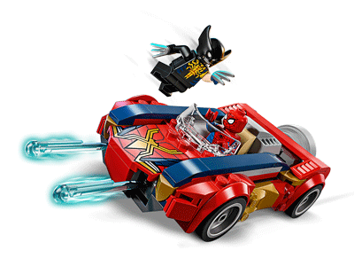 LEGO set 76336 Spider-Man Car vs. Venomized Wolverine