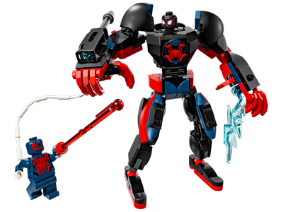 Miles Morales Mech vs. Spider-Man 2099