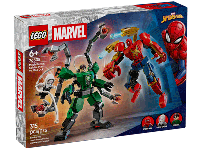 LEGO set 76338 Mech Battle: Spider-Man vs. Doc Ock Box Front
