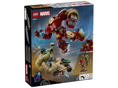 LEGO set 76343 Epic Battle: Hulkbuster vs. The Hulk Box Back