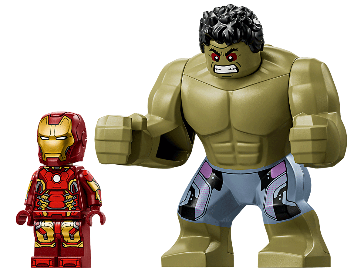 LEGO set 76343 Epic Battle: Hulkbuster vs. The Hulk Minifigs