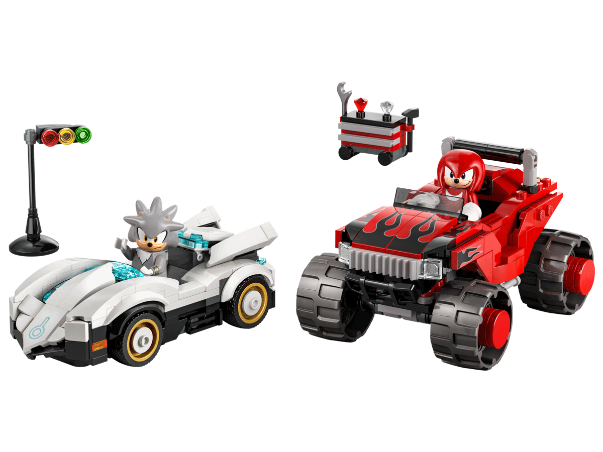 77118 Silver’s Car vs. Knuckles’ Monster Truck