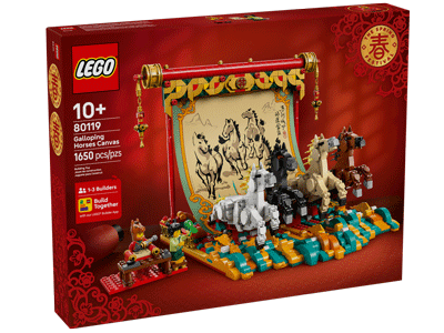 LEGO set 80119 Galloping Horses Canvas Box Front