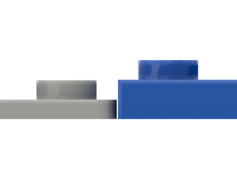 LEGO Baseplate to Plate