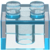 LEGO Brick Color Trans Light Blue