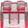 LEGO Brick Color Trans Pink