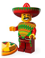 LEGO Taco Tuesday Guy Minifigure