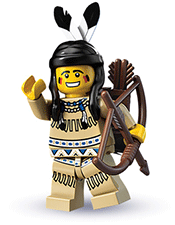 LEGO Tribal Hunter Minifigure