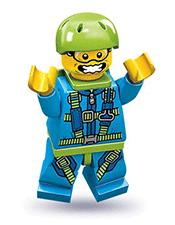 LEGO Skydiver Minifigure