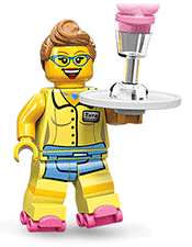 LEGO Diner Waitress Minifigure