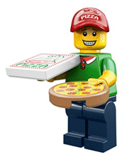LEGO Pizza Delivery Guy Minifigure