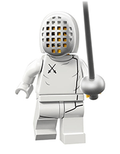 LEGO Fencer Minifigure