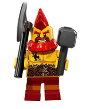 LEGO Battle Dwarf Minifigure
