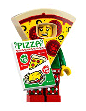 LEGO Pizza Costume Guy Minifigure