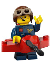 LEGO Airplane Girl Minifigure
