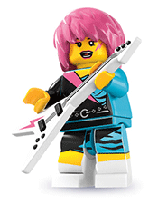 LEGO Rocker Girl Minifigure