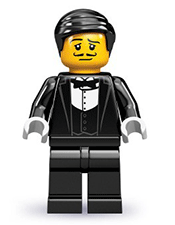LEGO Waiter Minifigure