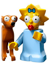 LEGO Maggie and Santa's Little Helper Minifigure