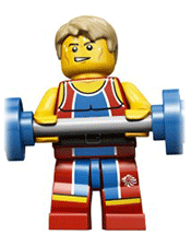 LEGO Wondrous Weightlifter Minifigure