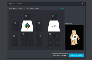 Studio PartsDesigner Screen